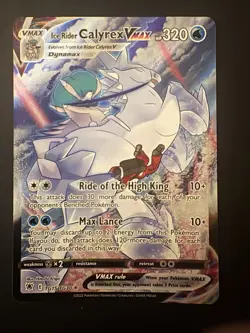 Pokemon Ice Rider Calyrex VMAX TG15/TG30 Astral Radiance Trainer Gallery Holo NM - Image 3