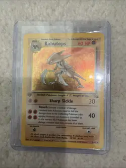 Pokemon TCG Kabutops 9/62 Fossil Holo Rare 1st Edition WOTC Vintage - Image 3