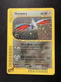Pokemon TCG Skarmory Expedition SWIRL 27/165 Holo Rare - Image 1