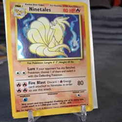 Pokemon TCG 1999 Base Set Ninetales 12/102 Holo Rare Vintage WotC MP - Image 3