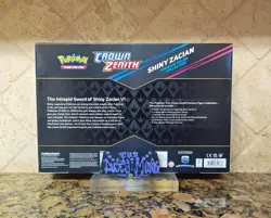Pokemon TCG - S&S Crown Zenith - Shiny Zacian Premium Figure Collection - SEALED 820650851636 - Image 2