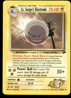 LT. SURGE'S ELECTRODE 52/132 GYM CHALLENGE MP US SELLER - Image 2