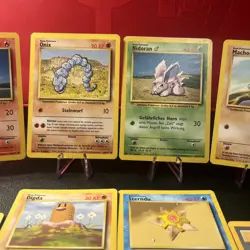 Pokemon 1. Editon Base Set 8 Karten Vintage Sammlung 56/102 55/102 - Image 2