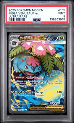Mega Lucario Ex 160 PSA 10 & Mega Venusaur 155 PSA 9 Pokemon Bundle - Image 3