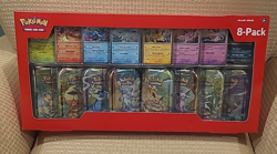 Pokemon TCG: Prismatic Evolutions Costco 8-Pack Mini Tins - New & Sealed - Image 1