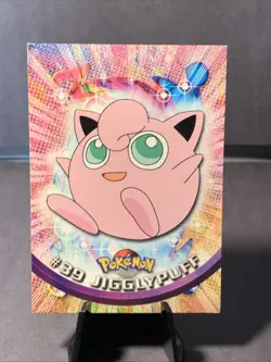 Pokemon TV Series 1 - Jigglypuff #39 Topps Pink Label Stamp 1999 LP - Image 1