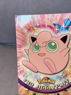 Pokemon TV Series 1 - Jigglypuff #39 Topps Pink Label Stamp 1999 LP - Image 2