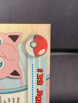 Pokemon TV Series 1 - Jigglypuff #39 Topps Pink Label Stamp 1999 LP - Image 5