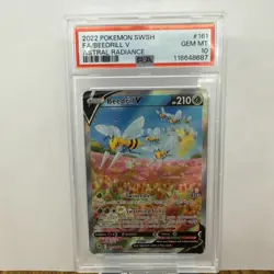 PSA 10 GEM MINT Pokemon Beedrill V - 161/189 - Full Art - Astral Radiance - Image 2