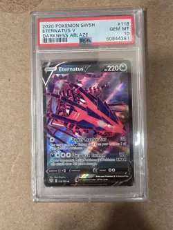 2020 Pokemon Sword & Shield Darkness Ablaze #116 - Eternatus V - PSA 10 GEM MINT - Image 1