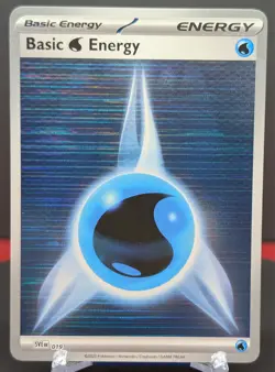 Pokemon SVE EN Basic Energy Water 019 Black Bolt White Flare Reverse Holo - Image 1