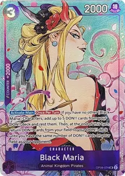 1x Black Maria (Illustration Box Vol.2) - OP08-074 - SR - Foil NM-Mint One Piece - Image 1