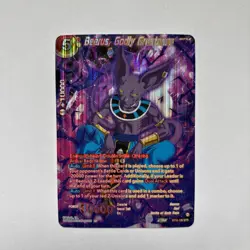 Beerus,Godly Greatness SPR Foil Card Dragon Ball Super ccg(Masters) card game - Image 1