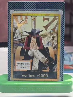 DON!! Card (Dracule Mihawk) (Gold) The Azure Sea's Seven Foil - Image 1