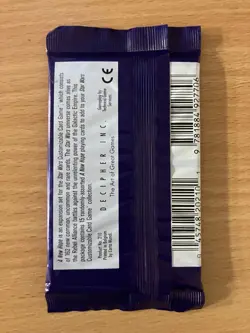 Star Wars CCG New Hope Limited Black - Sealed Booster Pack - Decipher Cards 1996 - Image 2