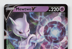Pokemon TCG Mewtwo v Full Art Holo Ultra Rare Card Pokemon Go 030/078 Nm - Image 3