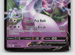 Pokemon TCG Mewtwo v Full Art Holo Ultra Rare Card Pokemon Go 030/078 Nm - Image 5
