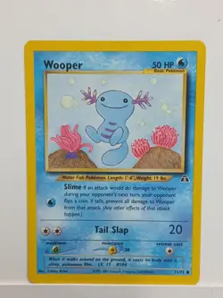 Pokemon Card - Neo Discovery 71/75 - WOOPER (common) - NM - Image 1