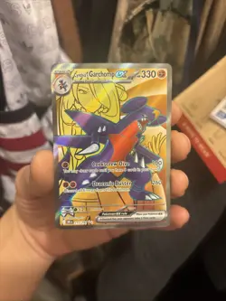 Pokemon TCG Cynthia's Garchomp EX Destined Rivals Ultra Rare Card 215/182 - Image 1