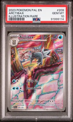 PSA 10 Arctibax 209/193 IR Illustration Rare Paldea Evolved PAL Pokemon Card - Image 1