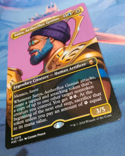 Satya, Aetherflux Genius (Borderless) - Modern Horizons 3 - NM (See pics) MTG - Image 3