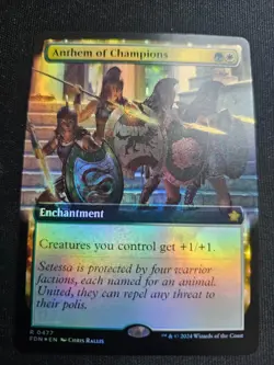 MTG -Anthem of Champions FOIL Borderless Foundations #477 - Image 1