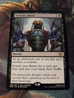 Magic The Gathering - Brothers' War - Diabolic Intent - 089/287 - Image 2