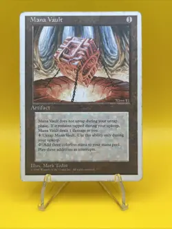 Mana Vault (4th Edition - 4ED) Vintage MTG - Heavy Play - Listing #2 - Image 1