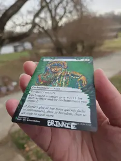 MTG Hand Painted Alter All That Glitter by Brinnie Love Death and Robots - Image 4