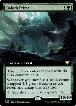 Baloth Prime (Extended Art) R Commander: Edge of Eternities 33 NM - Image 1