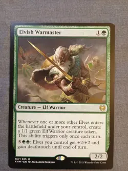 Elvish Warmaster #167 (NM) Kaldheim KHM Magic MTG - Image 1