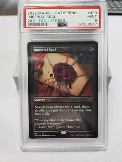 GRADED PSA 9 MTG Imperial Seal (Foil Etched) Double Masters 2022 - Image 1
