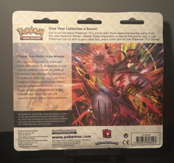 Pokemon TCG Sword & Shield Battle Styles Blister - 3 Booster Packs Jolteon Promo - Image 2