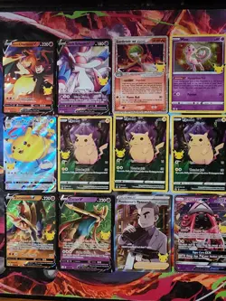 Pokemon 25th Anniversary Lot of 12 Cards - FA, Vmax, V, Holo - Image 1