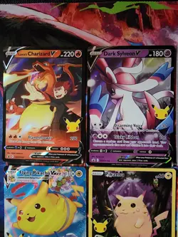 Pokemon 25th Anniversary Lot of 12 Cards - FA, Vmax, V, Holo - Image 2