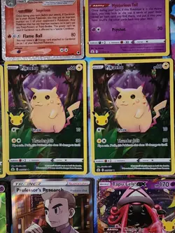 Pokemon 25th Anniversary Lot of 12 Cards - FA, Vmax, V, Holo - Image 5