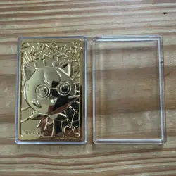 Jigglypuff Pokemon 23k Gold Plated Trading Card Burger King Promo 1999 Nintendo - Image 3