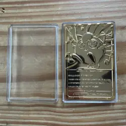 Jigglypuff Pokemon 23k Gold Plated Trading Card Burger King Promo 1999 Nintendo - Image 4