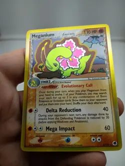2006 Pokemon MEGANIUM Ex Dragon Frontiers GOLD HOLO Delta Species Set Card 4/101 - Image 2