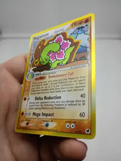 2006 Pokemon MEGANIUM Ex Dragon Frontiers GOLD HOLO Delta Species Set Card 4/101 - Image 3
