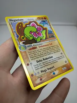2006 Pokemon MEGANIUM Ex Dragon Frontiers GOLD HOLO Delta Species Set Card 4/101 - Image 4