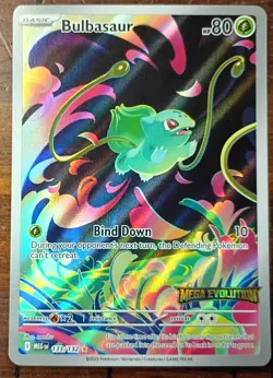 Bulbasaur Mega Evolution Special Illustration Rare 133/132 Pokemon TCG - Image 1