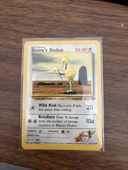 Blaine's Doduo - 61/132 Gym Challenge - Pokemon TCG - 2000 - Image 1