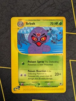 Arbok Pokemon TCG Expedition Base Set Non-Holo Rare 35/165 NM - Image 2