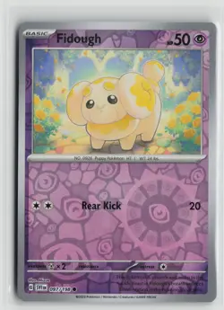 Pokemon TCG Scarlet & Violet Base Set Fidough x1 NM Reverse Holo 097 - Image 1