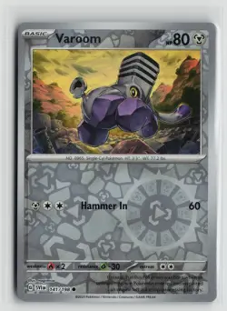 Pokemon TCG Scarlet & Violet Base Set Varoom x1 NM Reverse Holo 141 - Image 1