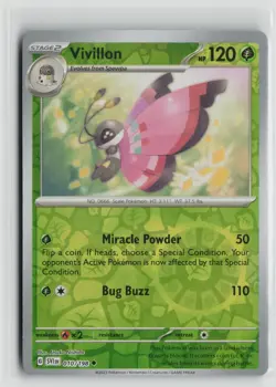 Pokemon TCG Scarlet & Violet Base Set Vivillon x1 NM Reverse Holo 010 - Image 1