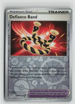 Pokemon TCG Scarlet & Violet Base Set Defiance Band x1 NM Reverse Holo 169 - Image 1
