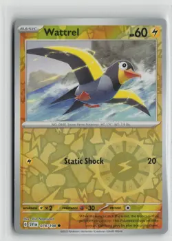 Pokemon TCG Scarlet & Violet Base Set Wattrel x1 NM Reverse Holo 078 - Image 1