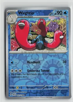 Pokemon TCG Scarlet & Violet Base Set Wugtrio x1 NM Reverse Holo 057 - Image 1